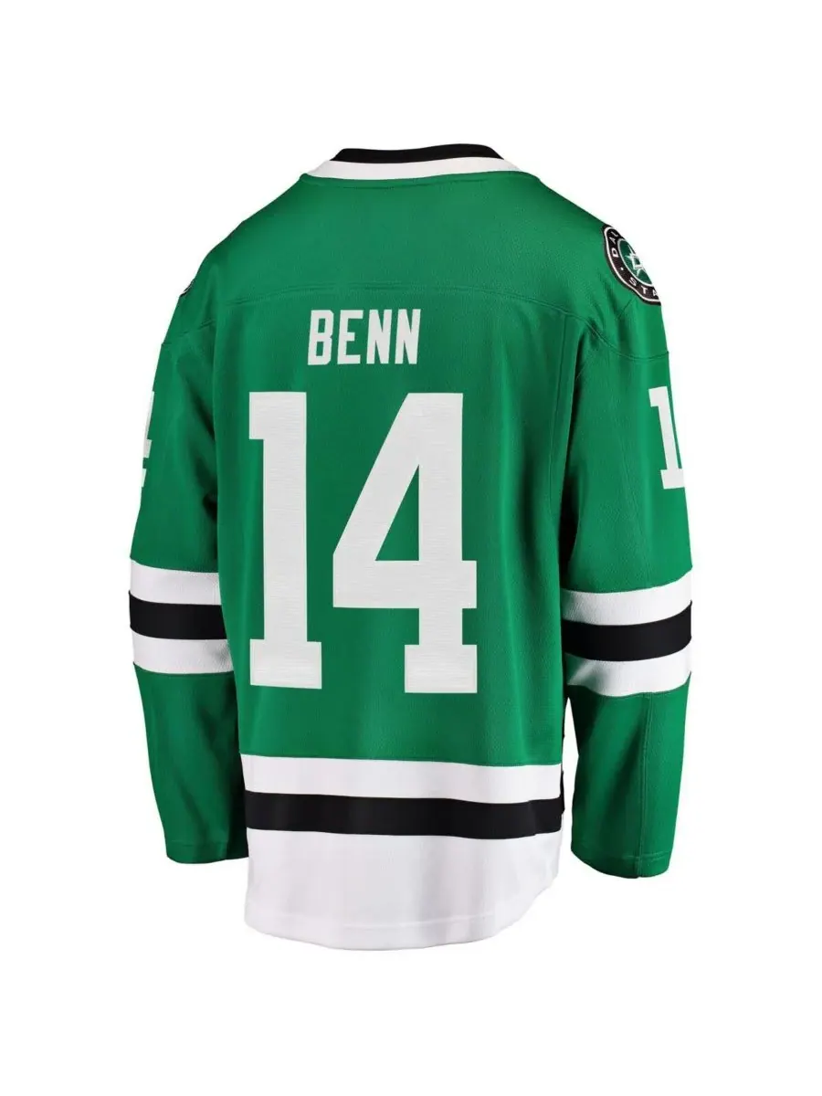 Мужская футболка Джейми Бенна Грина, игрока команды Dallas Stars Breakaway Fanatics — изображение 3 из 5, зеленый