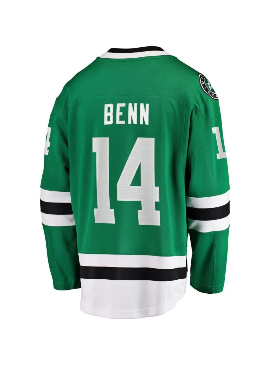 Мужская футболка Джейми Бенна Грина, игрока команды Dallas Stars Breakaway Fanatics — изображение 4 из 5, зеленый