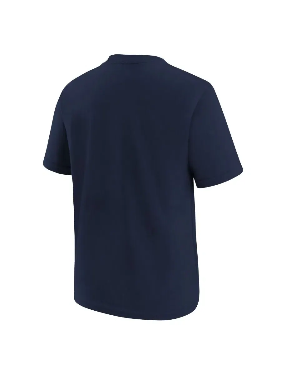 Футболка с принтом Tampa Bay Rays Wordmark Nike — изображение 3 из 3, темно-синий