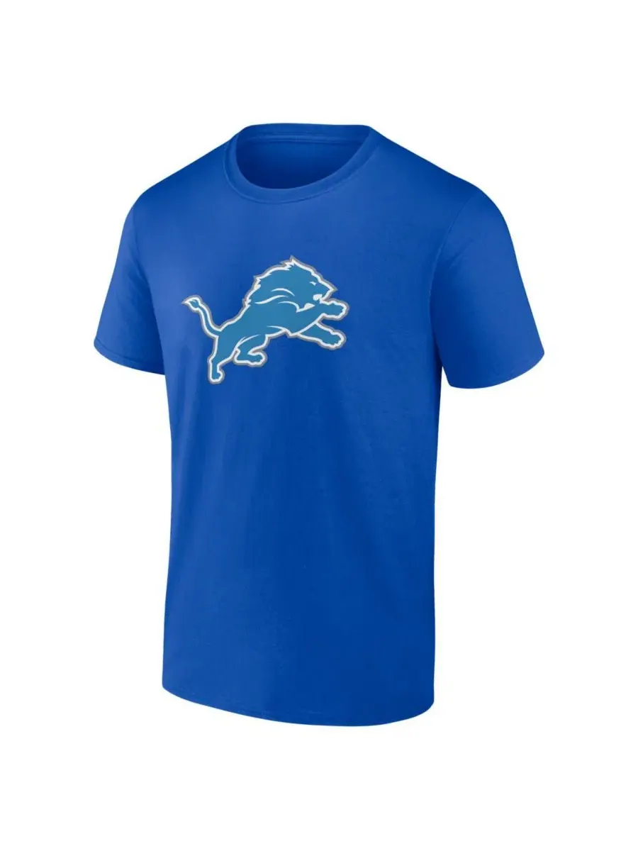 Футболка с принтом Detroit Lions Primary Logo Logo Athletic — изображение 2 из 3, синий