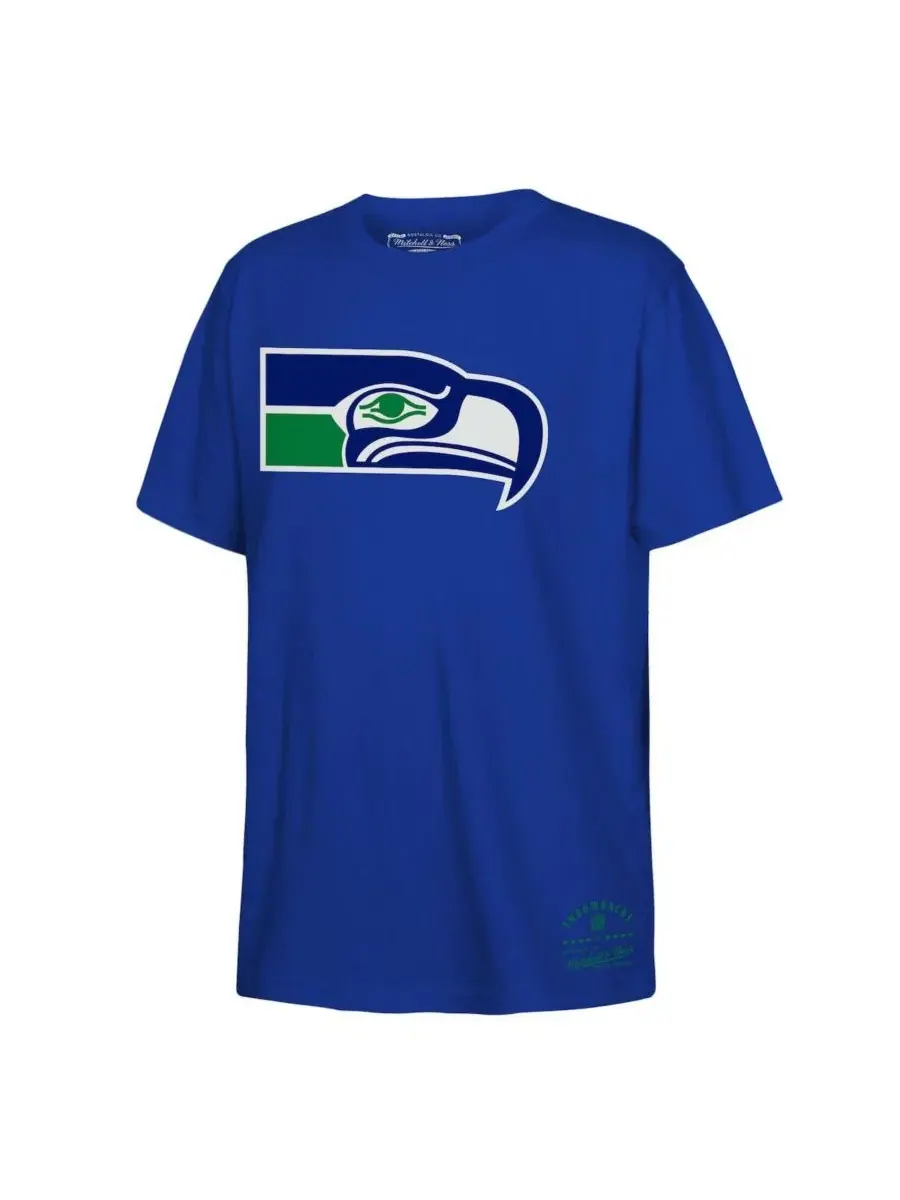 Футболка с длинным рукавом Retro Logo Mitchell & Ness — изображение 1 из 1, королевский
