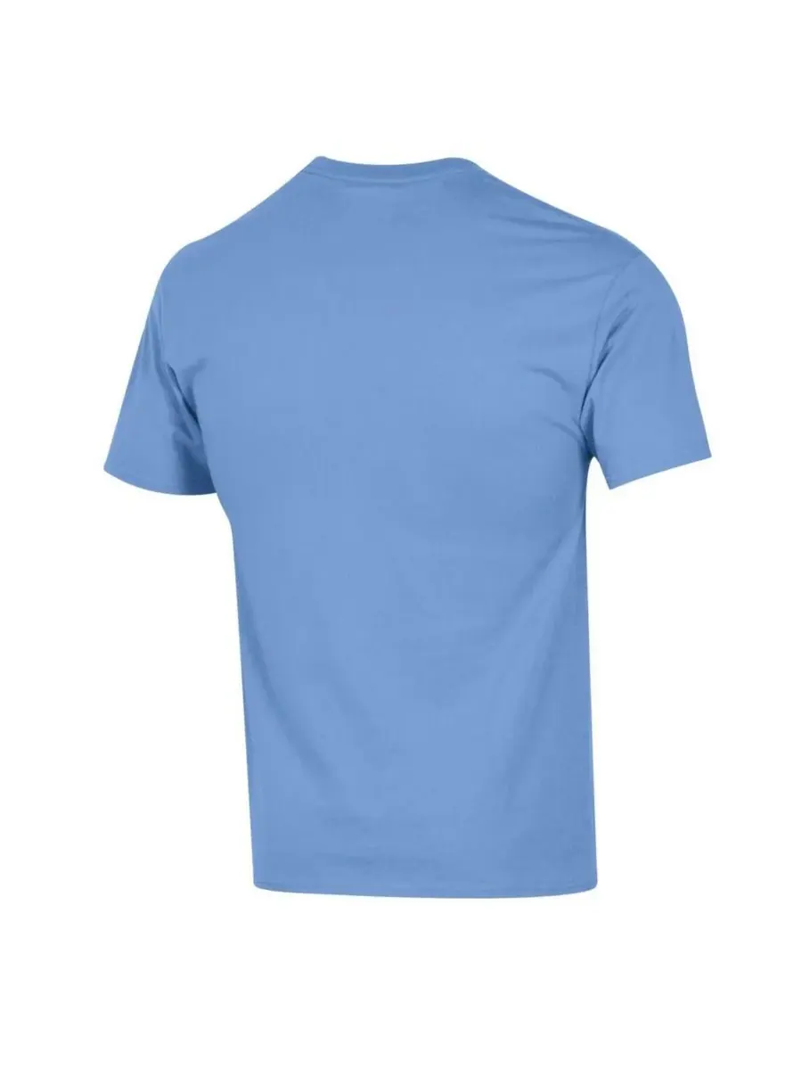 Champion Мужская футболка с длинным рукавом Carolina Blue North Carolina Tar Heels Basic Arch — изображение 2 из 3