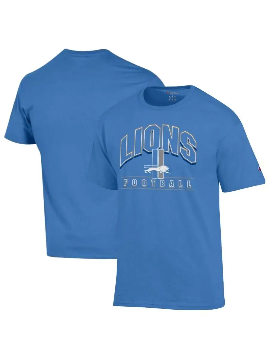 Футболка с принтом Detroit Lions Jersey Champion — изображение 1 из 3, синий