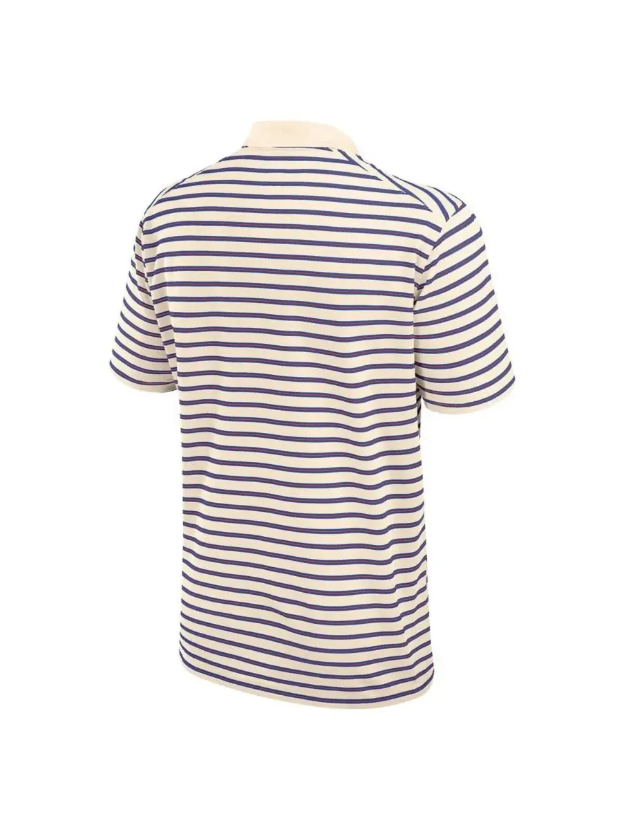 Мужская поло Jordan Tan/Royal Florida Gators Striped Primary Logo Performance Jordan Manufacturing — изображение 3 из 3