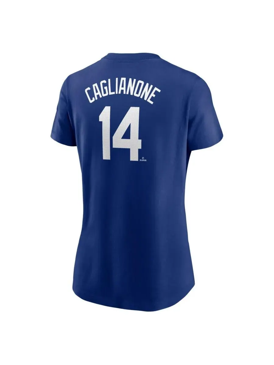 Женская футболка Jac Caglianone Royal Kansas City Royals с фьюзом и номером игрока Nike — изображение 2 из 3, королевский