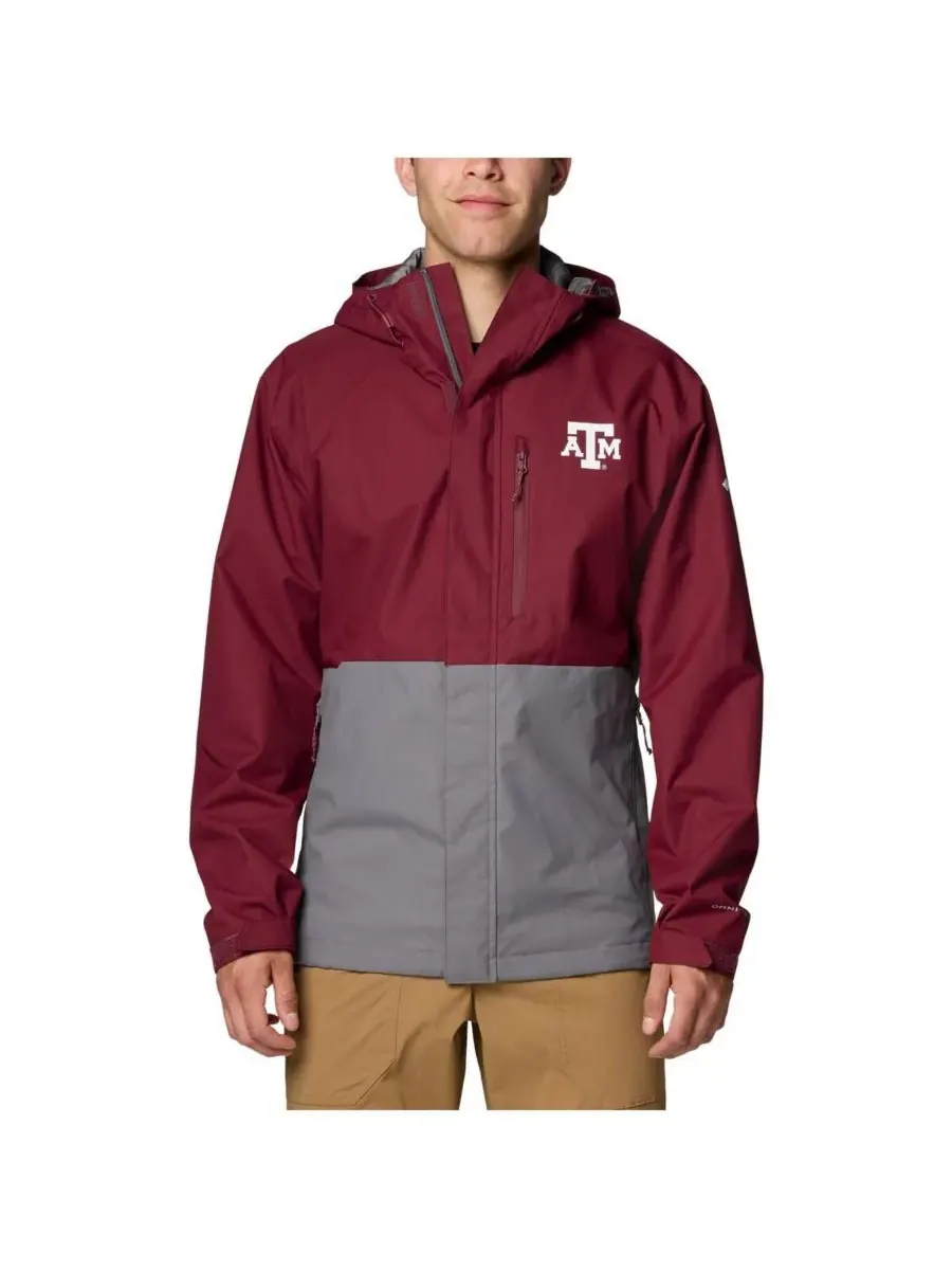 Columbia Мужская бордовая куртка Texas A&M Aggies Field Bound Omni-Tech на молнии — изображение 1 из 2, коричневый