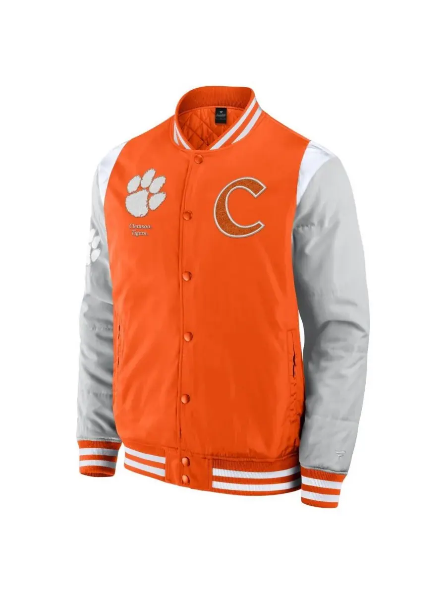 Fanatics Мужская оранжевая куртка Clemson Tigers Elements Elite Full-Snap — изображение 2 из 3, оранжевый