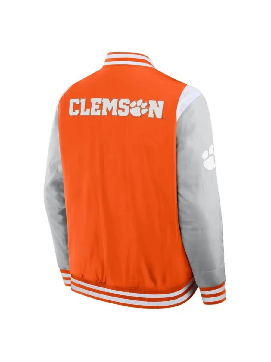 Fanatics Мужская оранжевая куртка Clemson Tigers Elements Elite Full-Snap — изображение 3 из 3, оранжевый