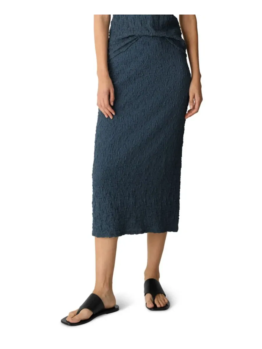 Платье-миди с текстурой, с поясом Eileen Fisher, Celadon Spring — изображение 1 из 4