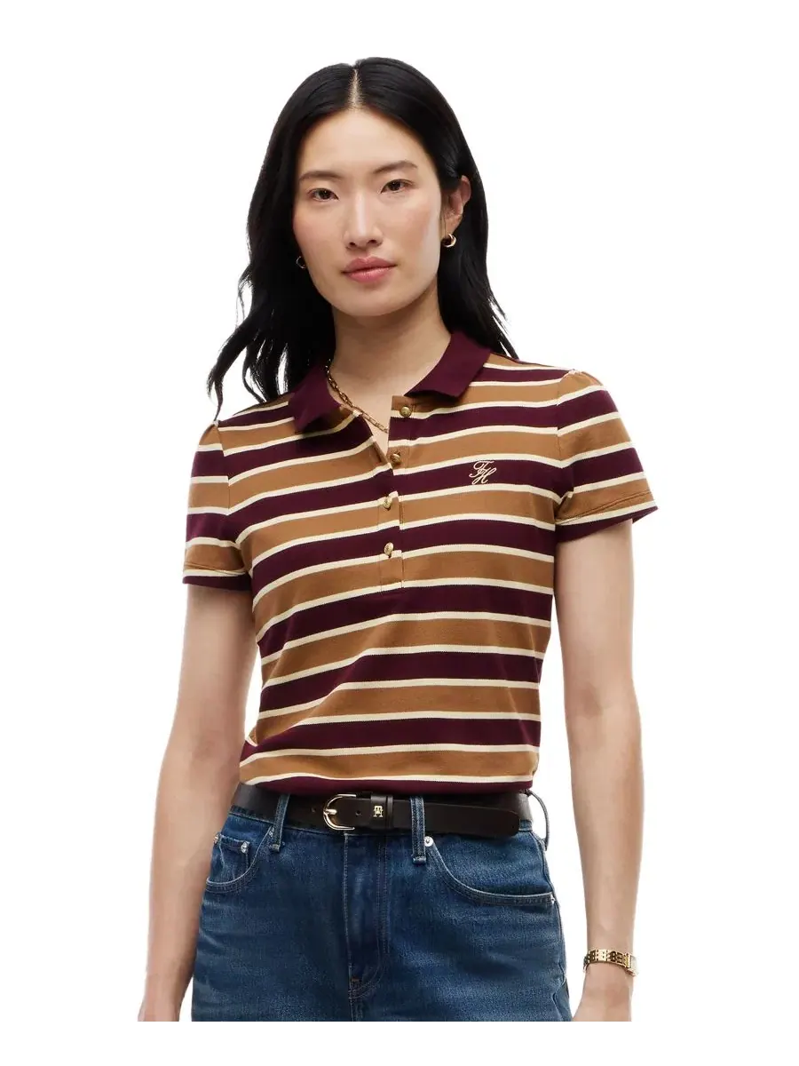 Женское поло с коротким рукавом Tommy Hilfiger, Std Stp Dp
