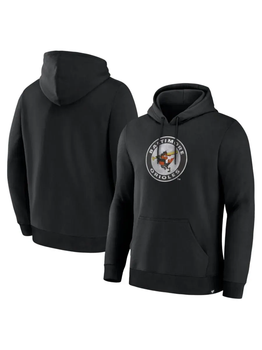 Мужская черная толстовка Baltimore Orioles Heritage Fanatics — изображение 1 из 3, черный