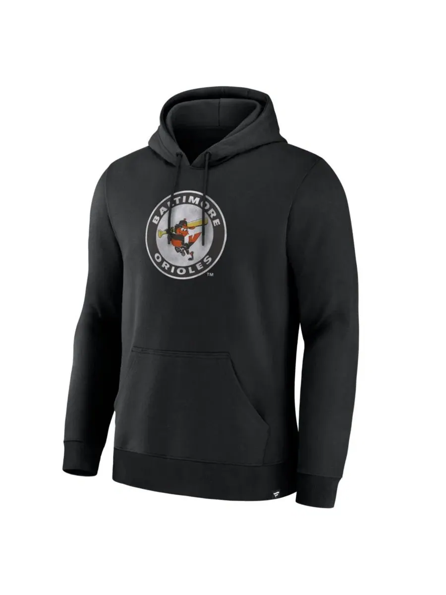 Мужская черная толстовка Baltimore Orioles Heritage Fanatics — изображение 3 из 3, черный
