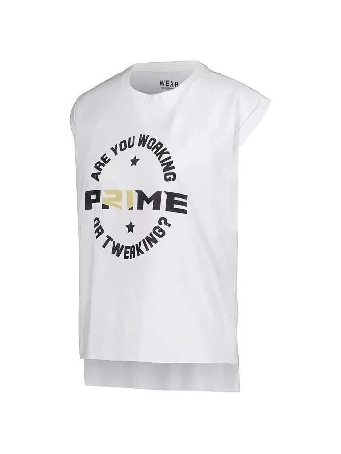 Женская белая футболка без рукавов Colorado Buffaloes Coach Prime Working Muscle WEAR by Erin — изображение 3 из 3