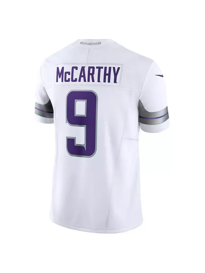 Мужская лимитированная джерси Minnesota Vikings Vapor F.U.S.E. белого цвета J.J. McCarthy Nike — изображение 2 из 3