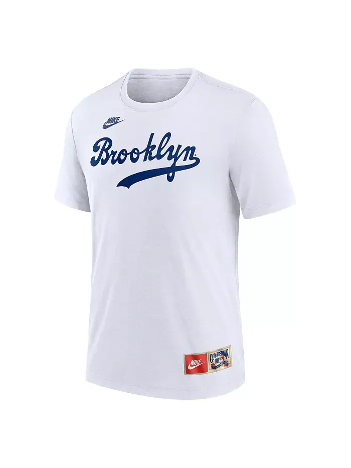 Мужская футболка с именем и номером Jackie Robinson White Brooklyn Dodgers из коллекции — изображение 2 из 3