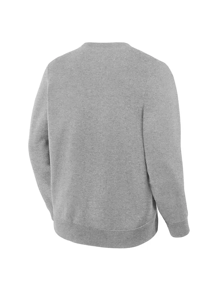 Мужская толстовка из флиса Legacy комбинированного цвета Heather Gray Utah Mammoth Fanatics — изображение 2 из 3