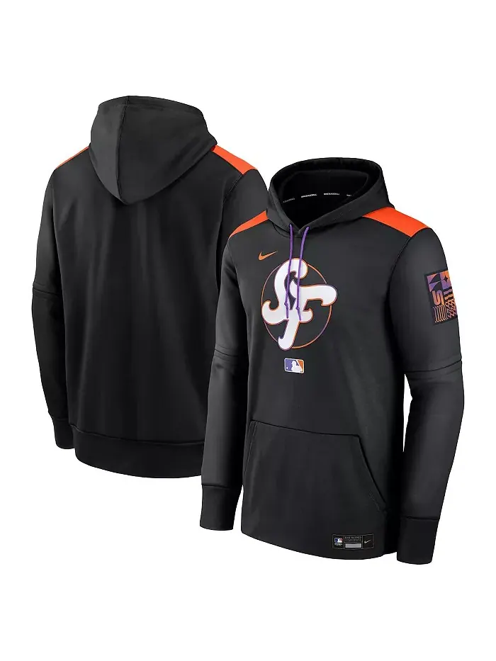 Мужская черная толстовка с капюшоном San Francisco Giants 2025 City Connect из коллекции Authentic