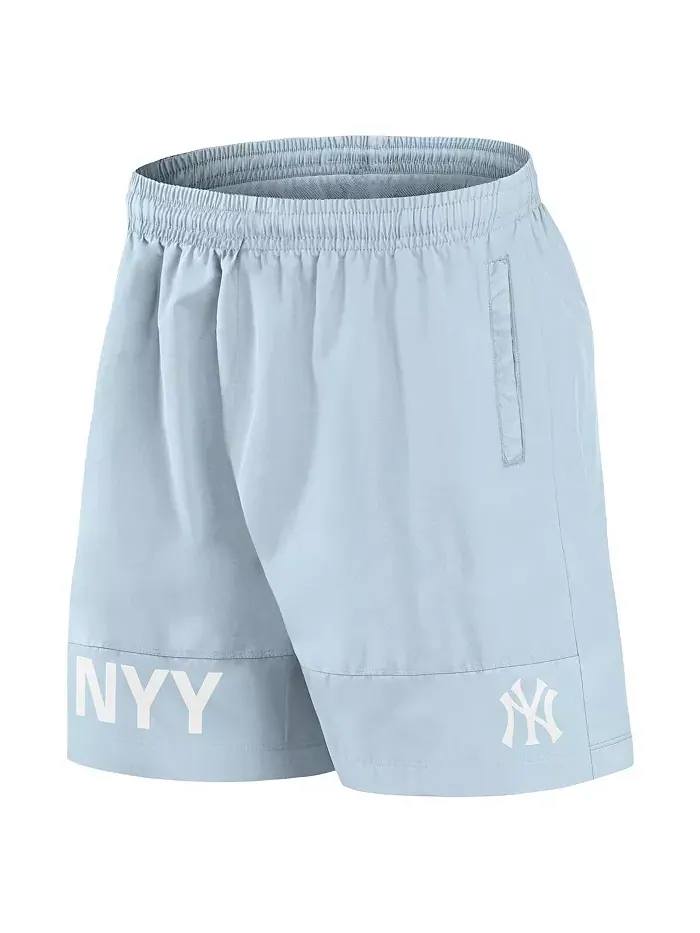 Мужские светло-синие шорты для плавания New York Yankees Elements Fanatics — изображение 2 из 3