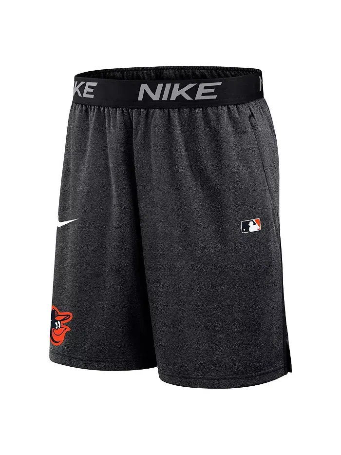 Мужские шорты Baltimore Orioles Authentic Collection Performance Knit черные Nike — изображение 2 из 3