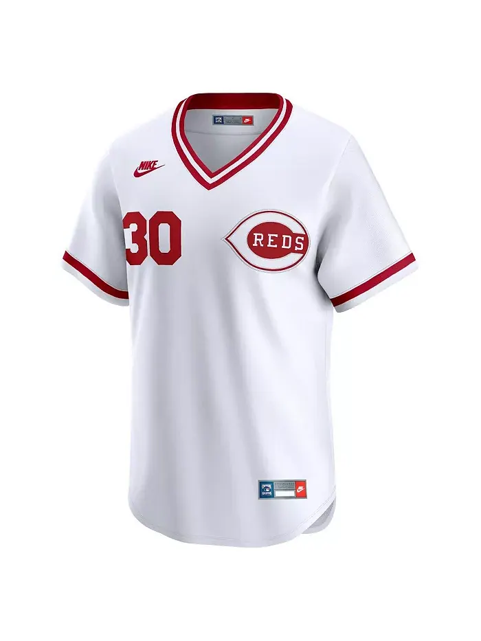 Мужская белая бейсбольная джерси Ken Griffey Cincinnati Reds в ретро-стиле из коллекции Cooperstown — изображение 2 из 3