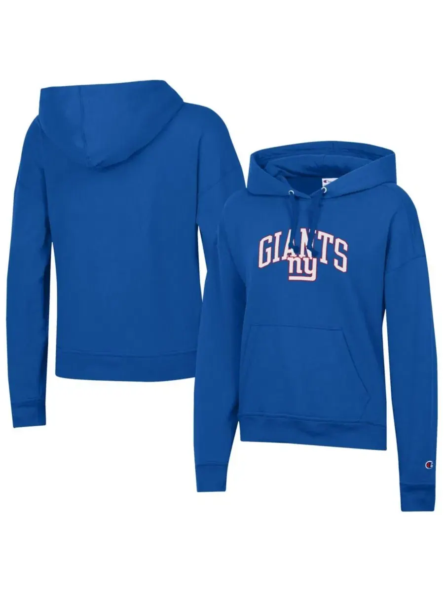 Худи с капюшоном Powerblend New York Giants Champion — изображение 1 из 3, королевский