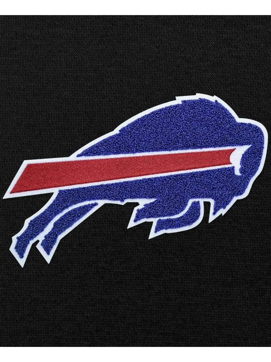 Толстовка на пуговицах с вышивкой Chenille Buffalo Bills Antigua — изображение 2 из 2, черный