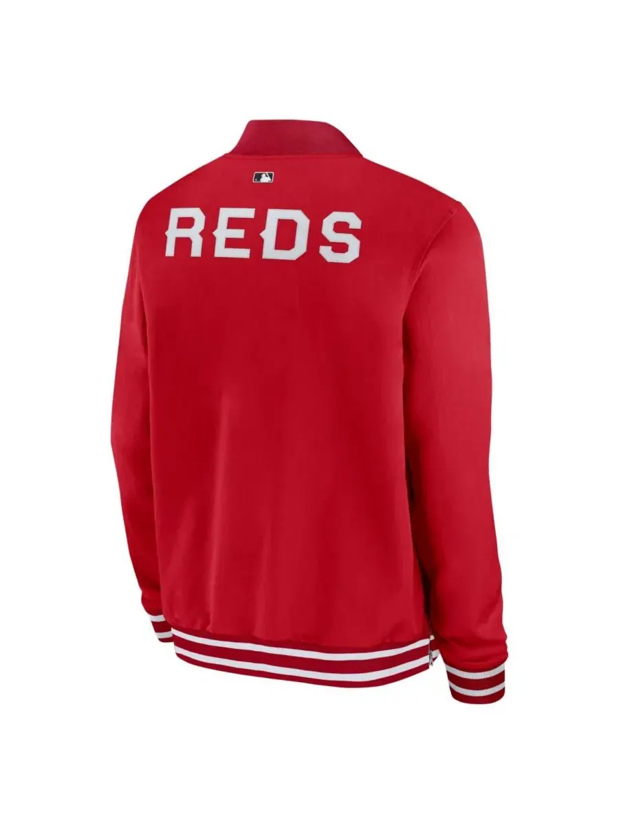 Бомбер Nike Cincinnati Reds 2026 City Connect Authentic Collection Relaxed Full-Zip — изображение 3 из 3, красный