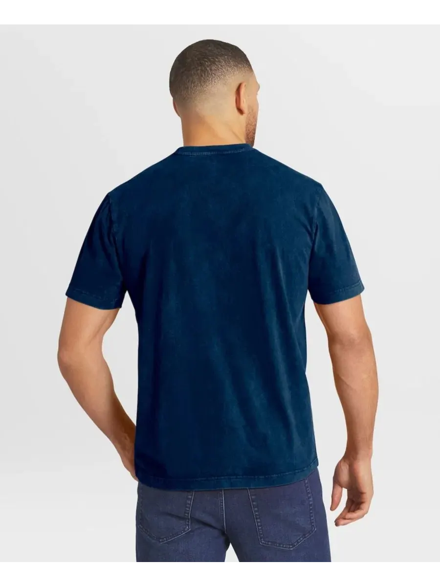 Мужская рубашка-поло с принтом Darius Rucker Collection by Fanatics Fanatics — изображение 4 из 4, темно-синий