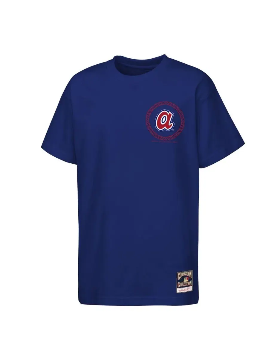 Футболка с принтом Cooperstown Rodeo Rope Mitchell & Ness — изображение 2 из 3, темно-синий