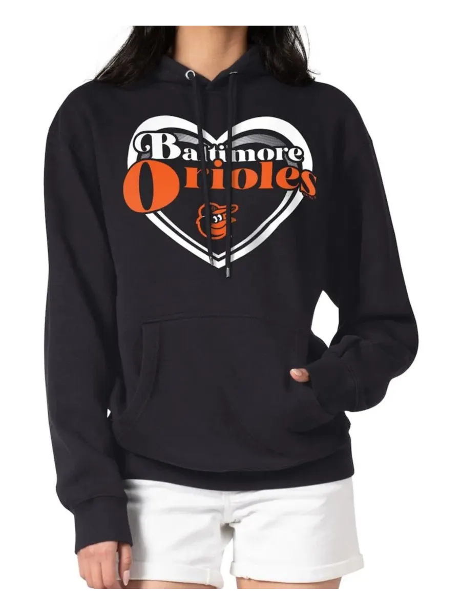 Худи с принтом Double Heart Fleece Pullover G-III 4Her by Carl Banks — изображение 1 из 2, черный