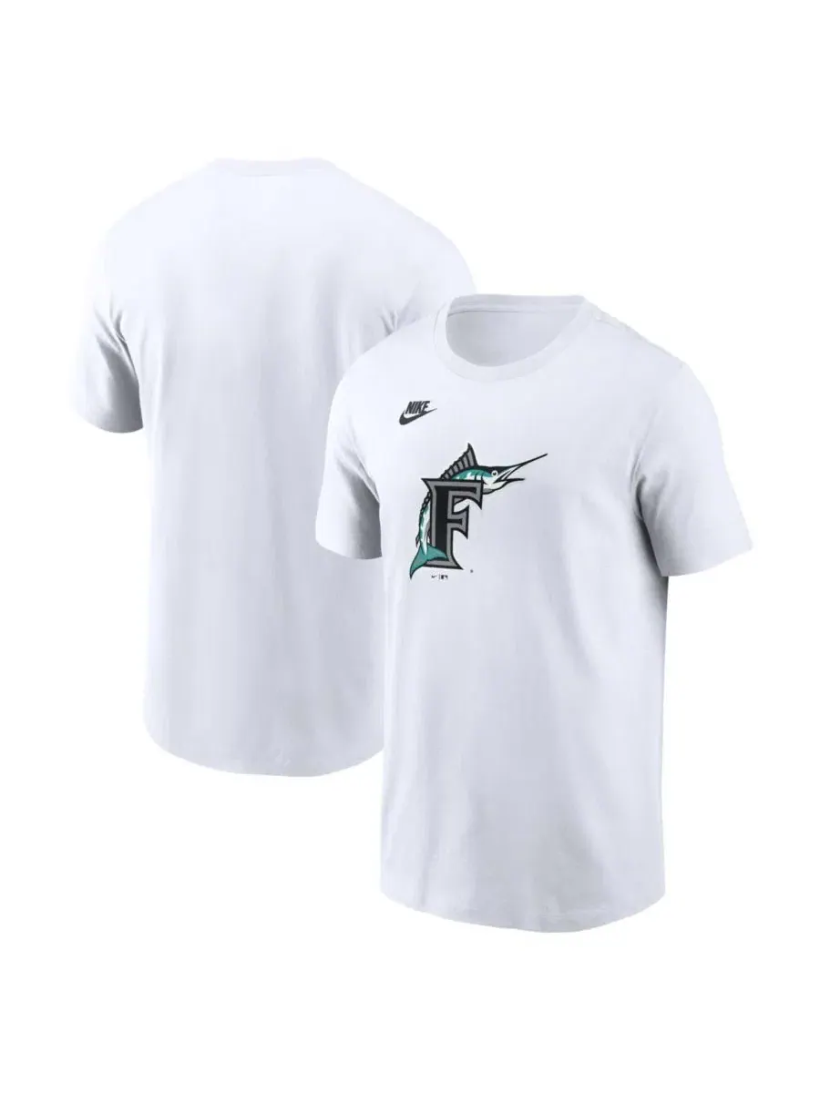 Футболка с принтом Cooperstown Collection Logo Nike — изображение 1 из 3, белый