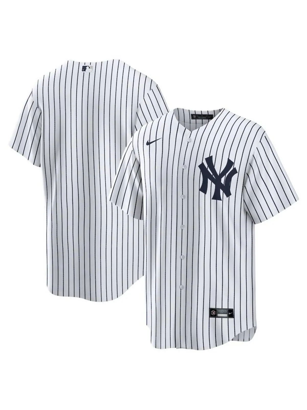 Мужская официальная пустая копия джерси new york yankees Nike — изображение 1 из 3, белый темно-синий
