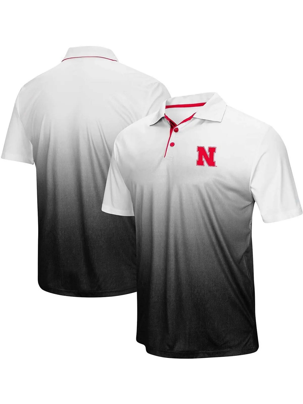 Мужская рубашка-поло heather grey nebraska huskers magic team с логотипом Colosseum — изображение 1 из 4, серый