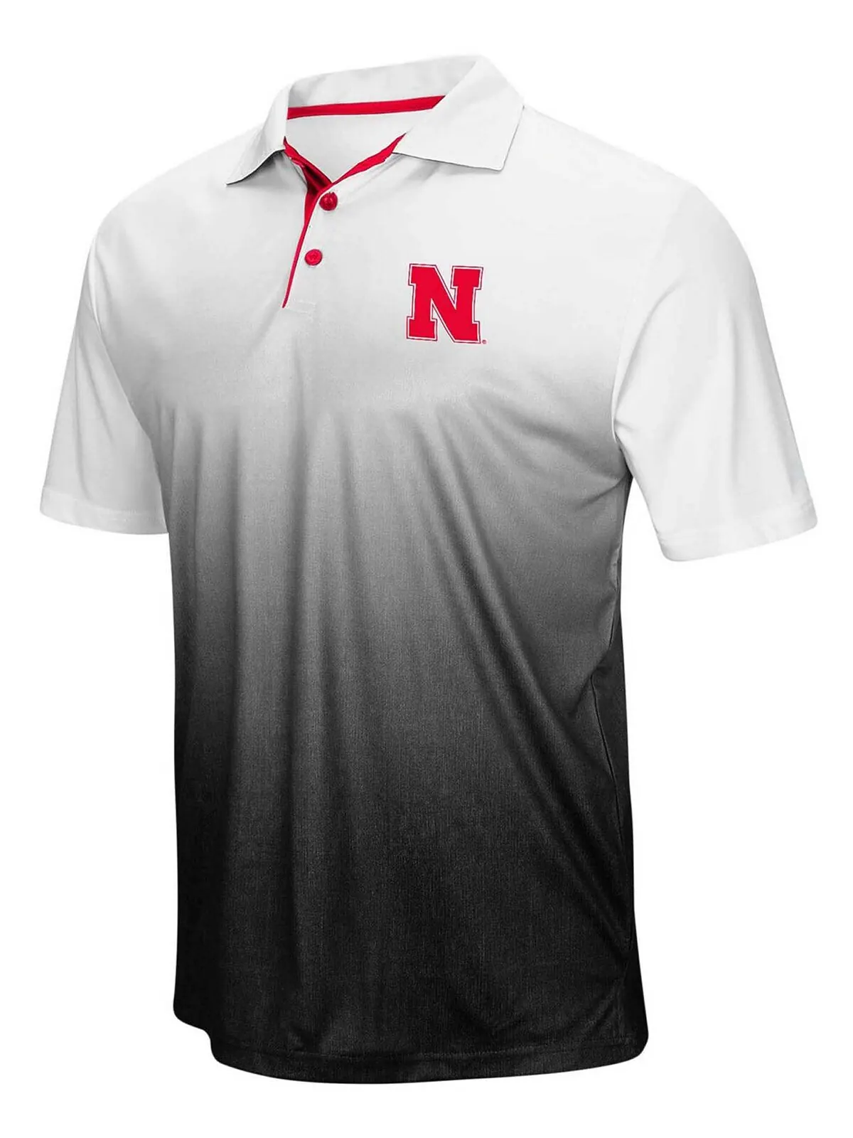 Мужская рубашка-поло heather grey nebraska huskers magic team с логотипом Colosseum — изображение 3 из 4, серый