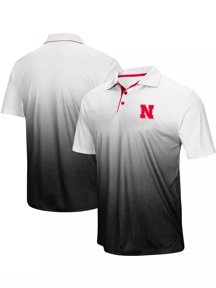 Мужская рубашка-поло с логотипом Nebraska Huskers Magic Team, цвет серый Colosseum — изображение 1 из 4