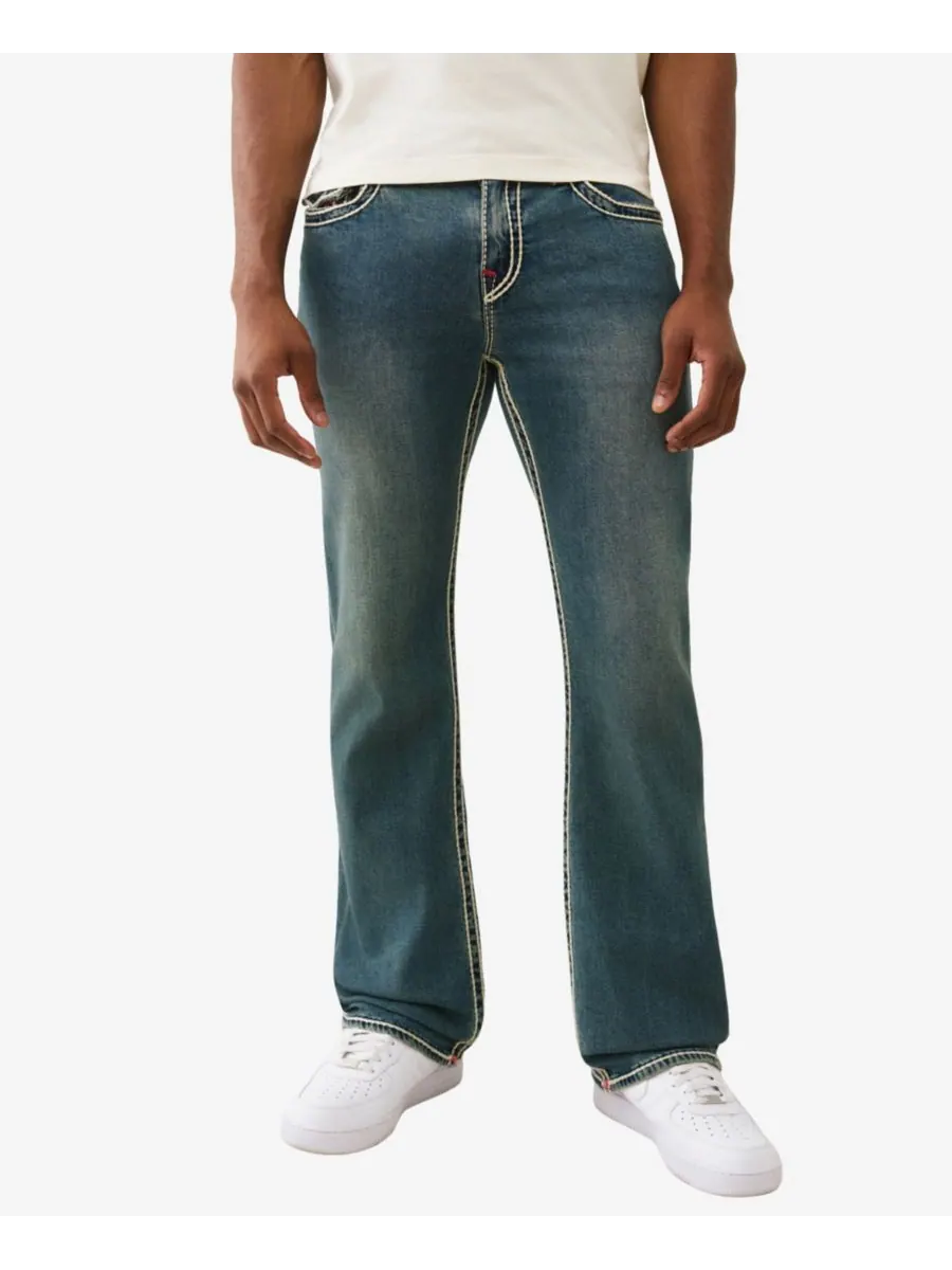 Мужские джинсы Billy Bootcut с отворотом и прострочкой True Religion, Sepia Dawn Medium Wash