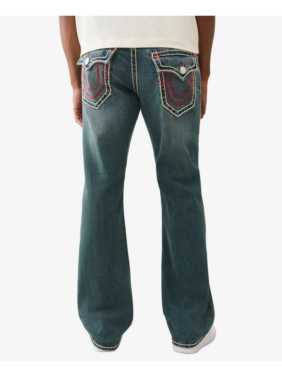 Мужские джинсы Billy Bootcut с отворотом и прострочкой True Religion, Sepia Dawn Medium Wash — изображение 3 из 3