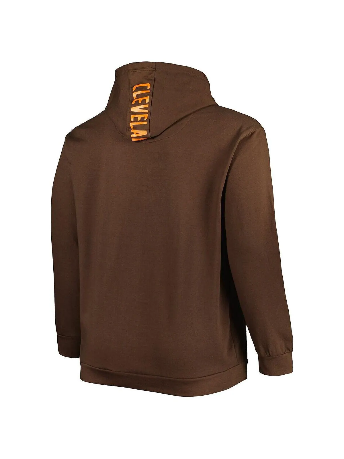 Мужская коричневая толстовка с капюшоном cleveland browns big and tall logo pullover Profile — изображение 2 из 3, коричневый