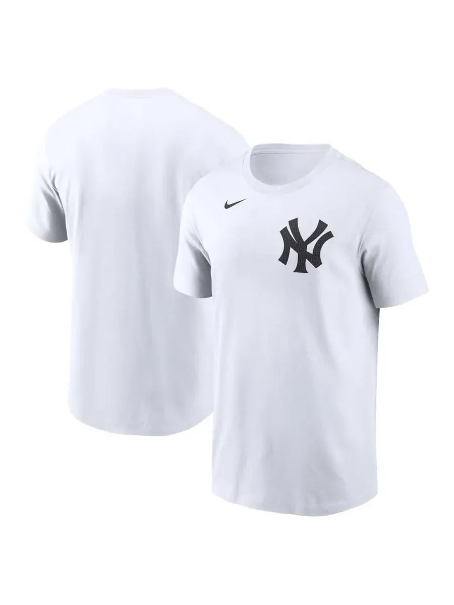 Nike Мужская белая футболка с логотипом New York Yankees Fuse — изображение 1 из 2, белый