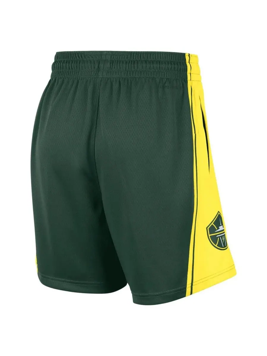 Nike Женские зеленые спортивные шорты Seattle Storm On-Court Victory Performance Shorts — изображение 3 из 3, зеленый