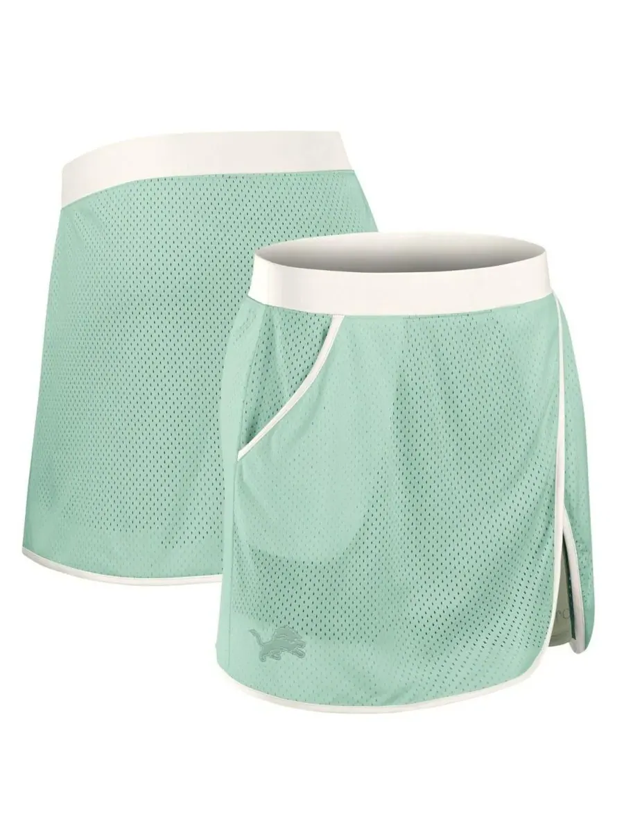 Fanatics Женская мятная юбка-шорты Detroit Lions Studio Wellness Skort — изображение 1 из 4, мята