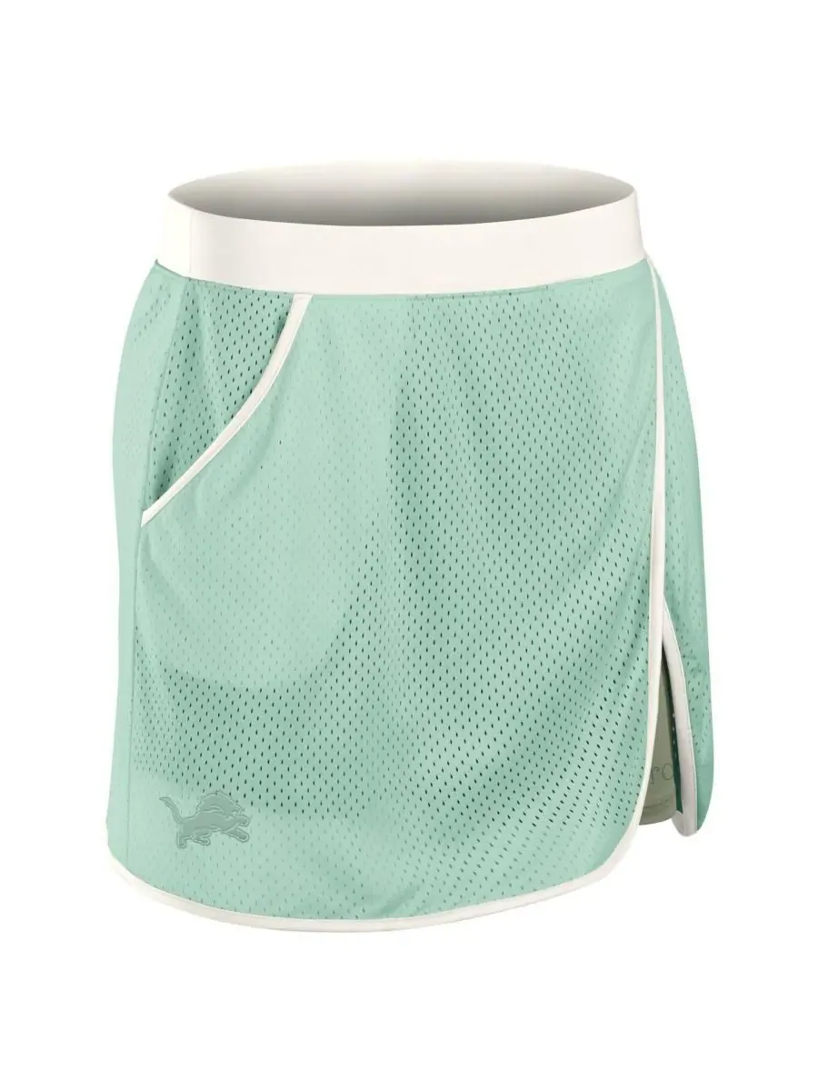Fanatics Женская мятная юбка-шорты Detroit Lions Studio Wellness Skort — изображение 2 из 4, мята