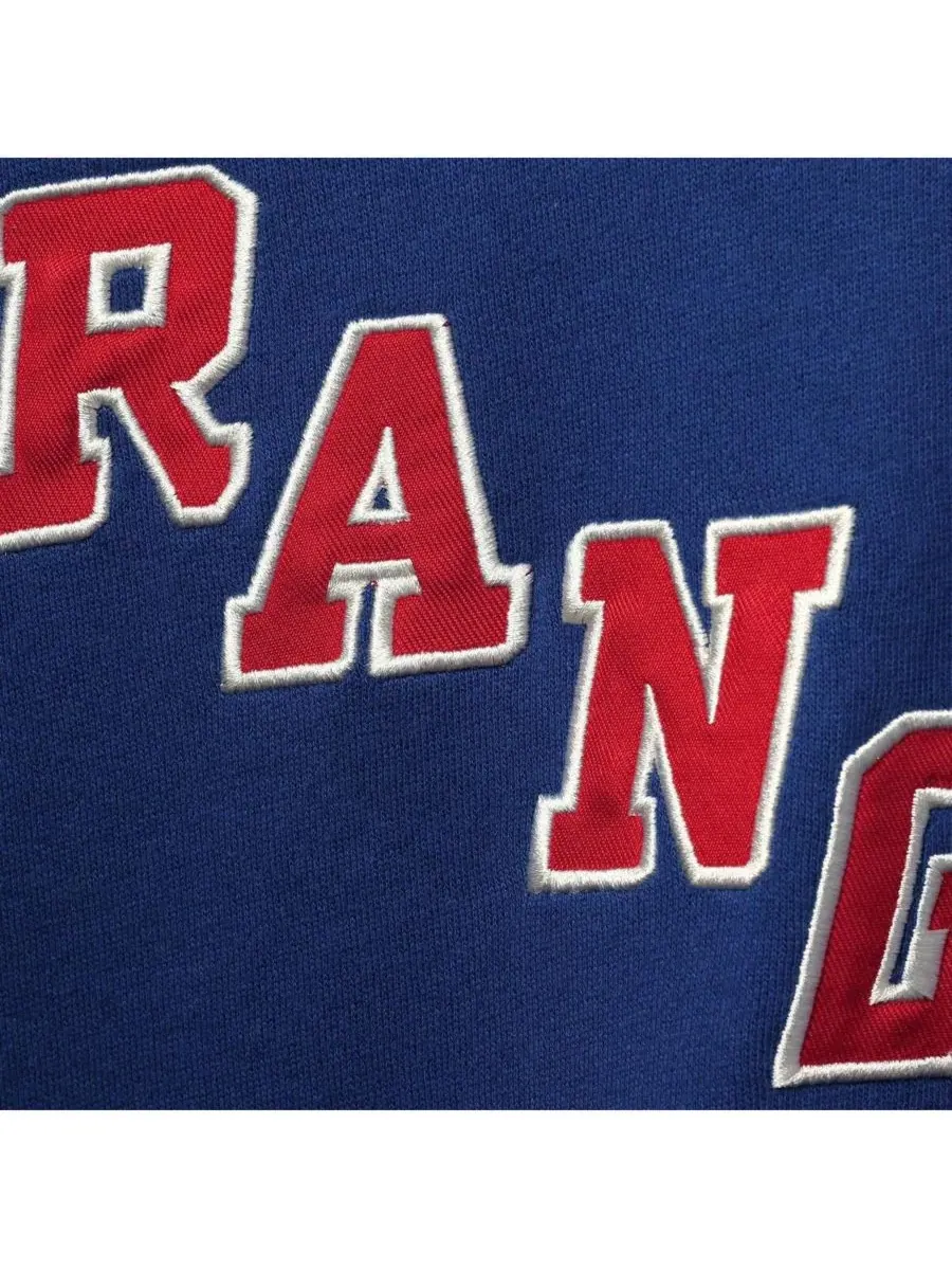 '47 Brand Мужская толстовка с капюшоном и шнуровкой Mark Messier Blue New York Rangers с именем и — изображение 2 из 4, синий