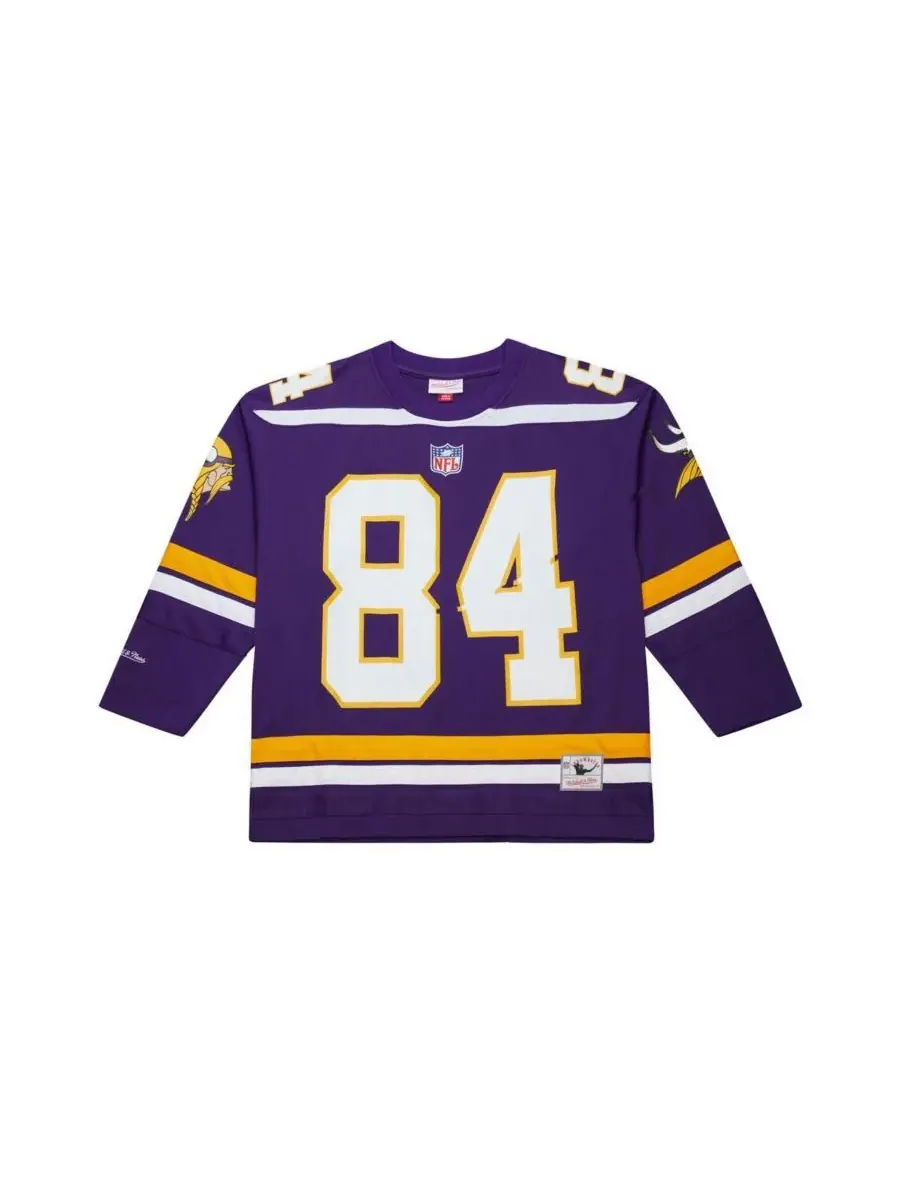 Mitchell & Ness Мужская фиолетовая хоккейная майка Рэнди Мосса с символикой Minnesota Vikings Maxed — изображение 1 из 2