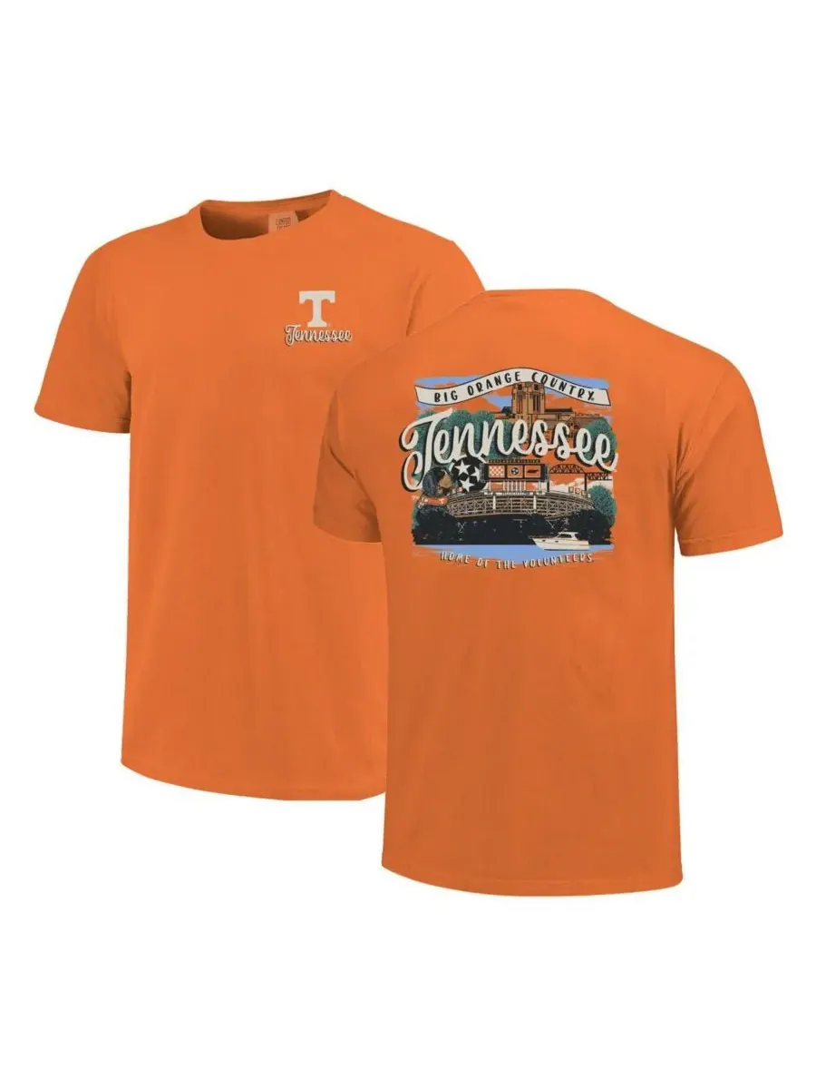 Image One Женская футболка Tennessee Orange Tennessee Volunteers Comfort Colors Campus Scene