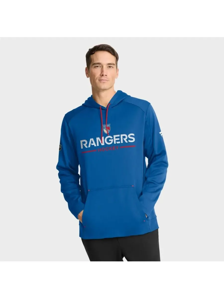 Fanatics Мужская синяя толстовка New York Rangers Authentic Pro Rink Centennial — изображение 1 из 3, синий