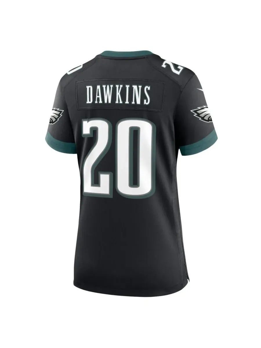 Женская альтернативная игровая футболка Брайана Докинса из команды Philadelphia Eagles Nike — изображение 2 из 3, черный