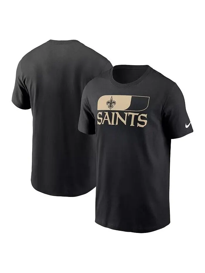 Мужская черная футболка New Orleans Saints Air Essential Nike — изображение 1 из 3