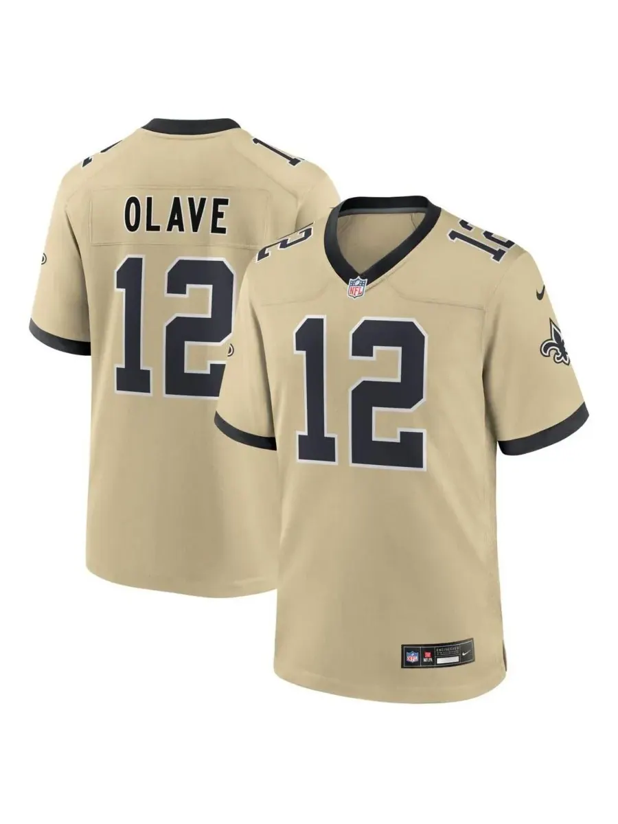 Nike Big Boys and Girls Chris Olave Gold New Orleans Saints Gameday Golds Alternate Game Player — изображение 1 из 3, золото