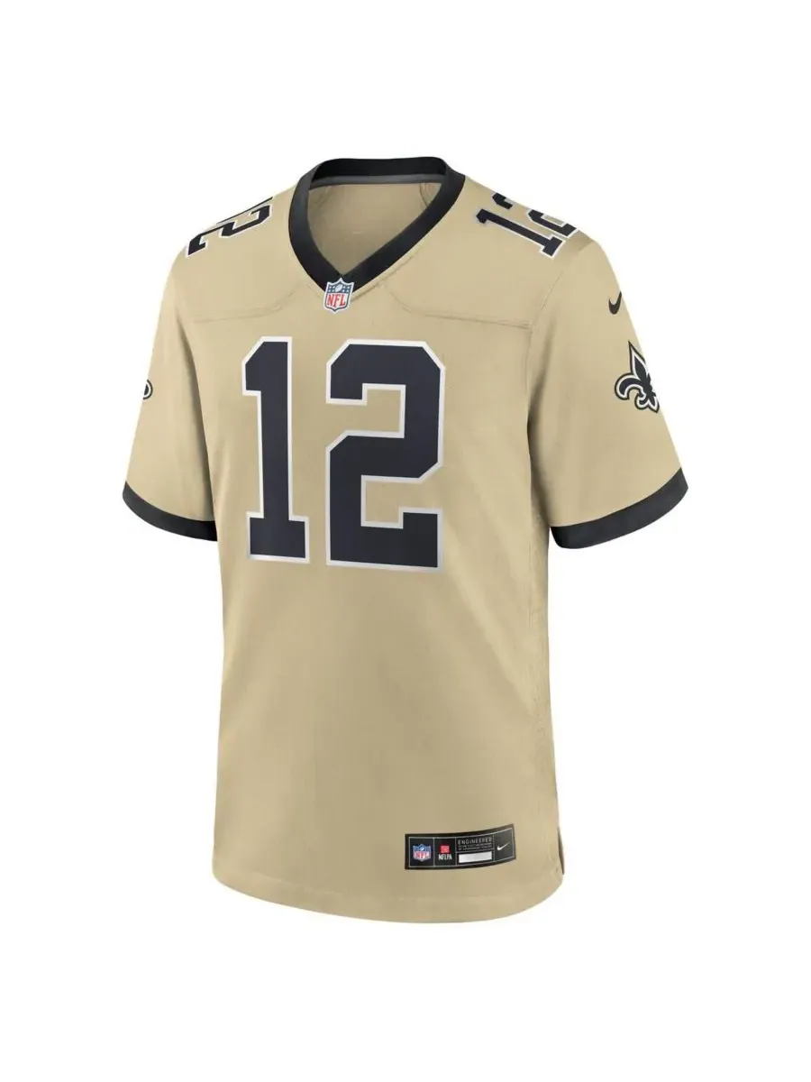 Nike Big Boys and Girls Chris Olave Gold New Orleans Saints Gameday Golds Alternate Game Player — изображение 2 из 3, золото